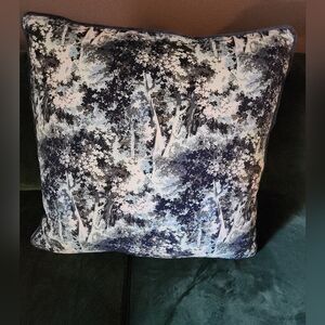 NEW Studio McGee 24x24 Abstract Forest Accent Pillow (Velvet On The Back)